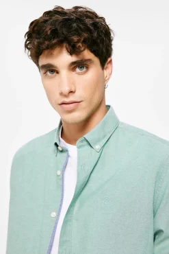 * Camisa Pintpoint Color Verde Hot