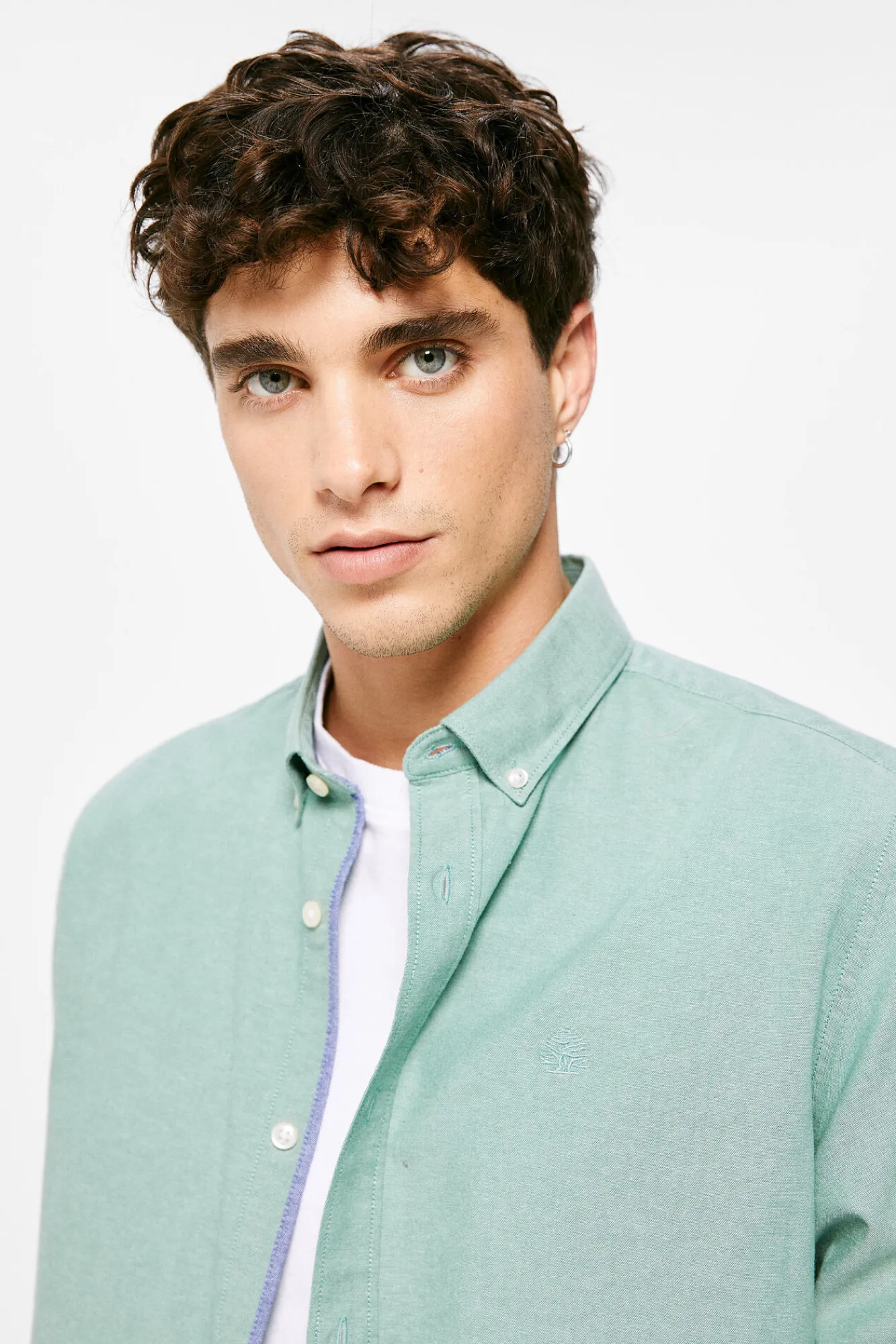 * Camisa Pintpoint Color Verde Hot