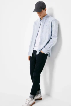 * Camisa Pintpoint Rayas Azul Clearance