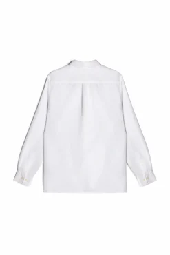 Ooto Camisa Polera Lino Manga Larga Blanco Best
