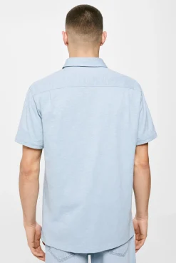 * Camisa Punto Azul Claro Outlet