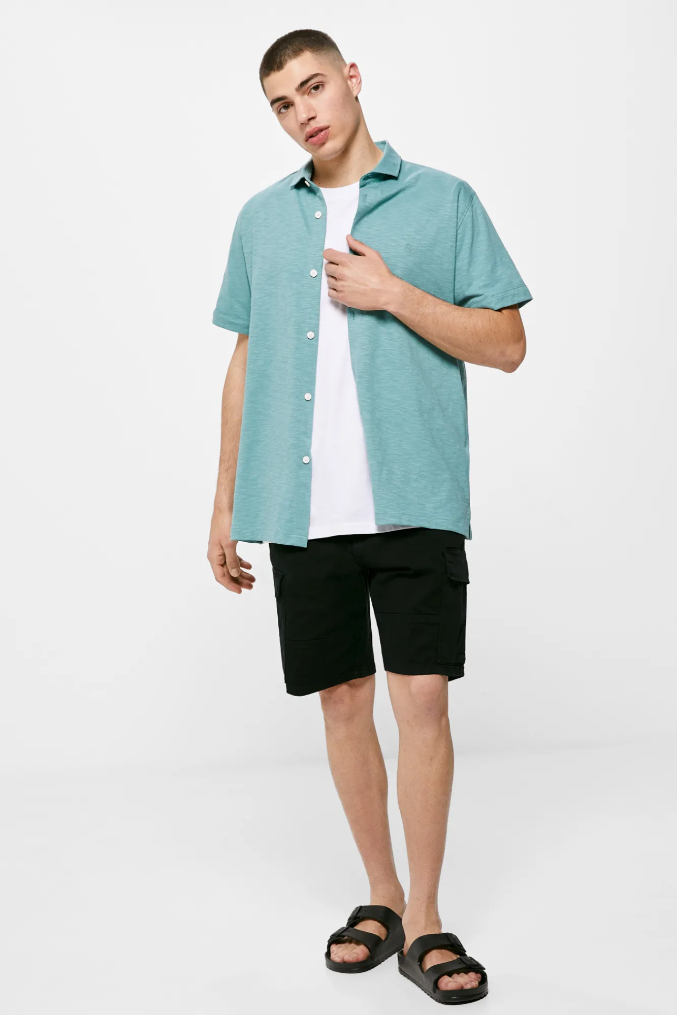 * Camisa Punto Turquesa