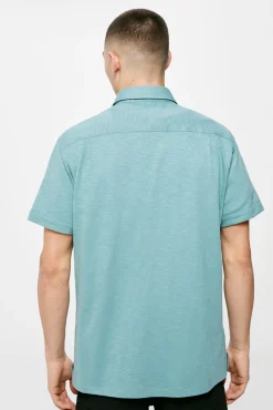 * Camisa Punto Turquesa