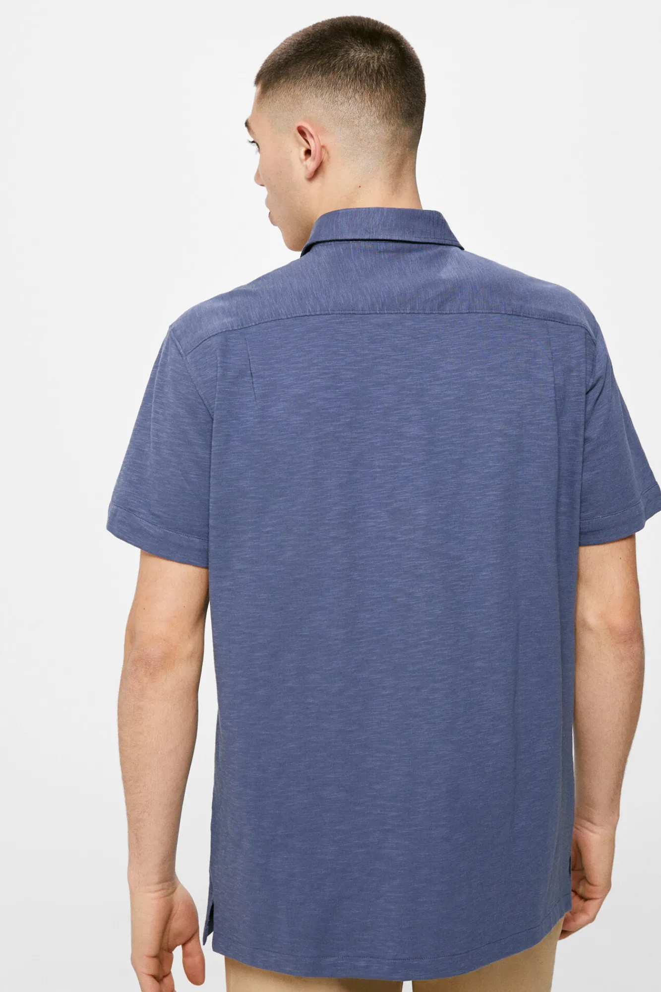 * Camisa Punto Azul Medio Outlet