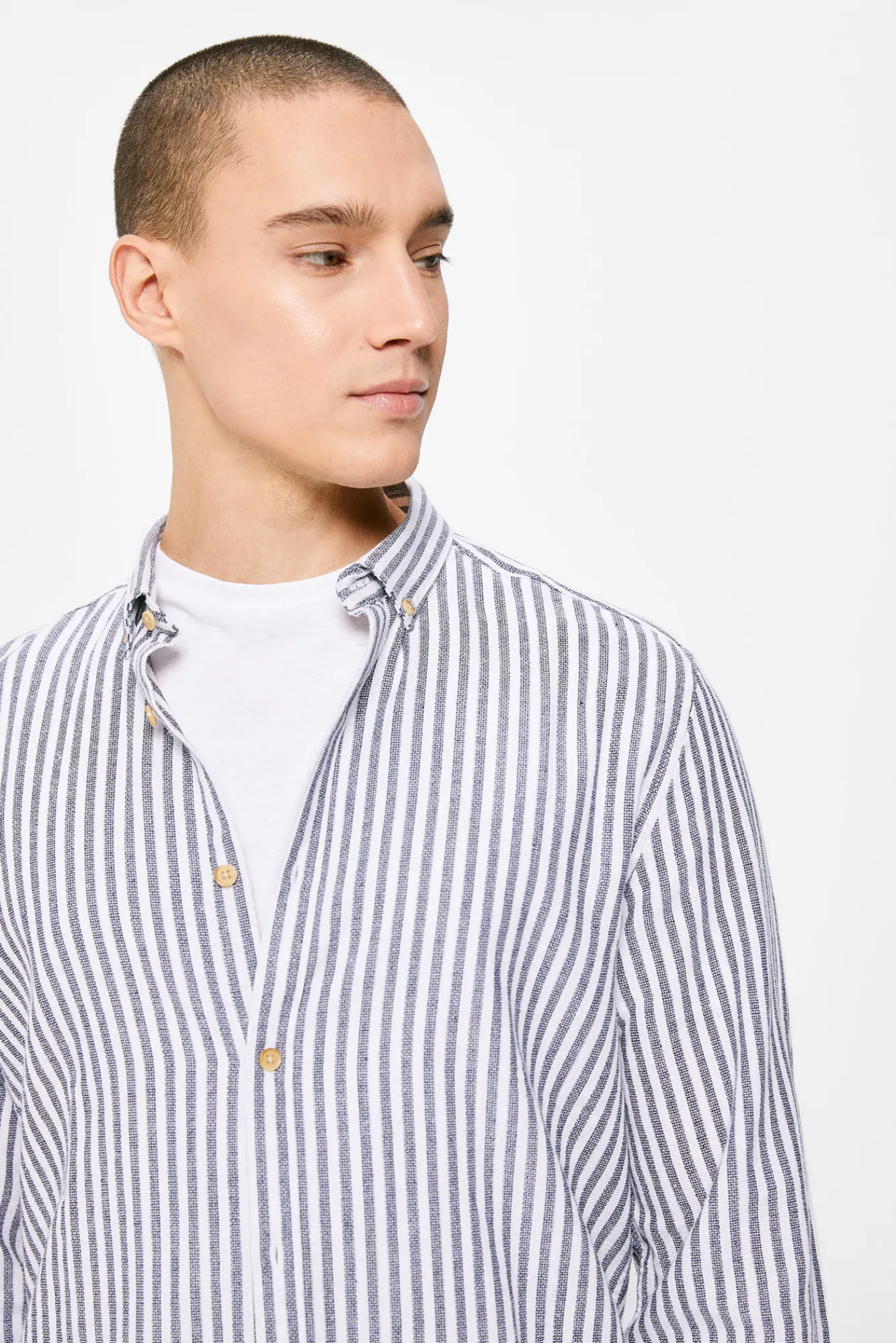 * Camisa Rayas Navy New