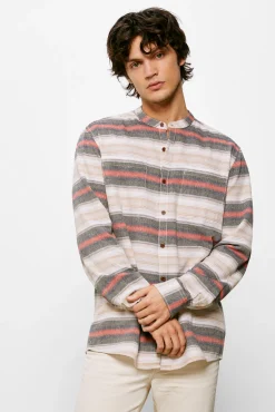 * Camisa Rayas Horizontales Marron New