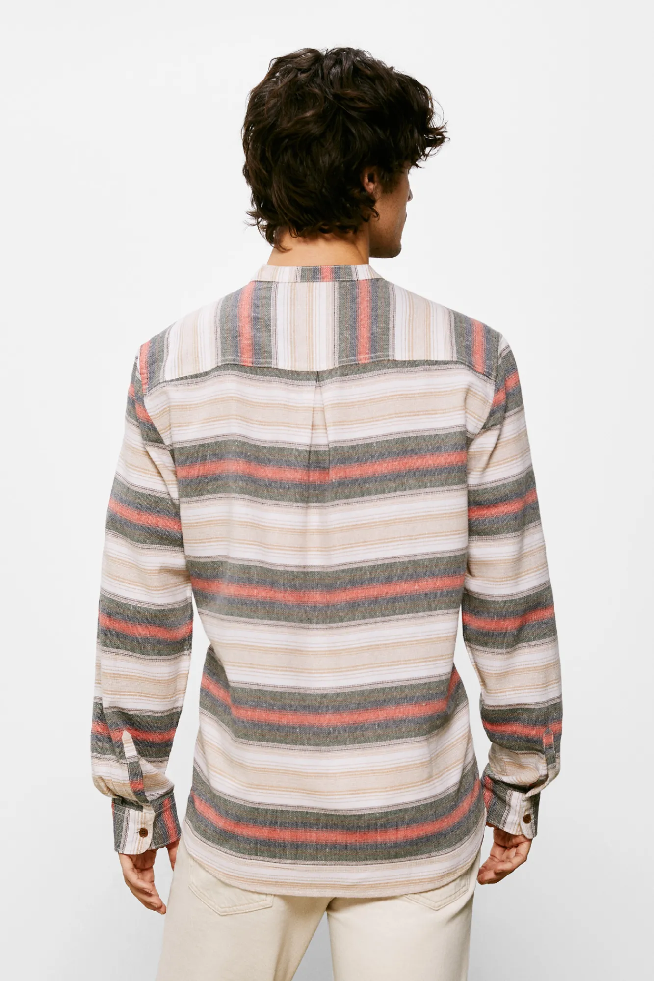 * Camisa Rayas Horizontales Marron New