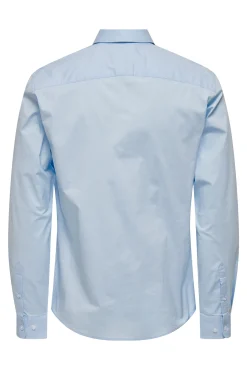Only & Sons Camisa Slim Fit Azul Claro Discount