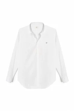 Ooto Camisa Slim Lisa Manga Larga Blanco New
