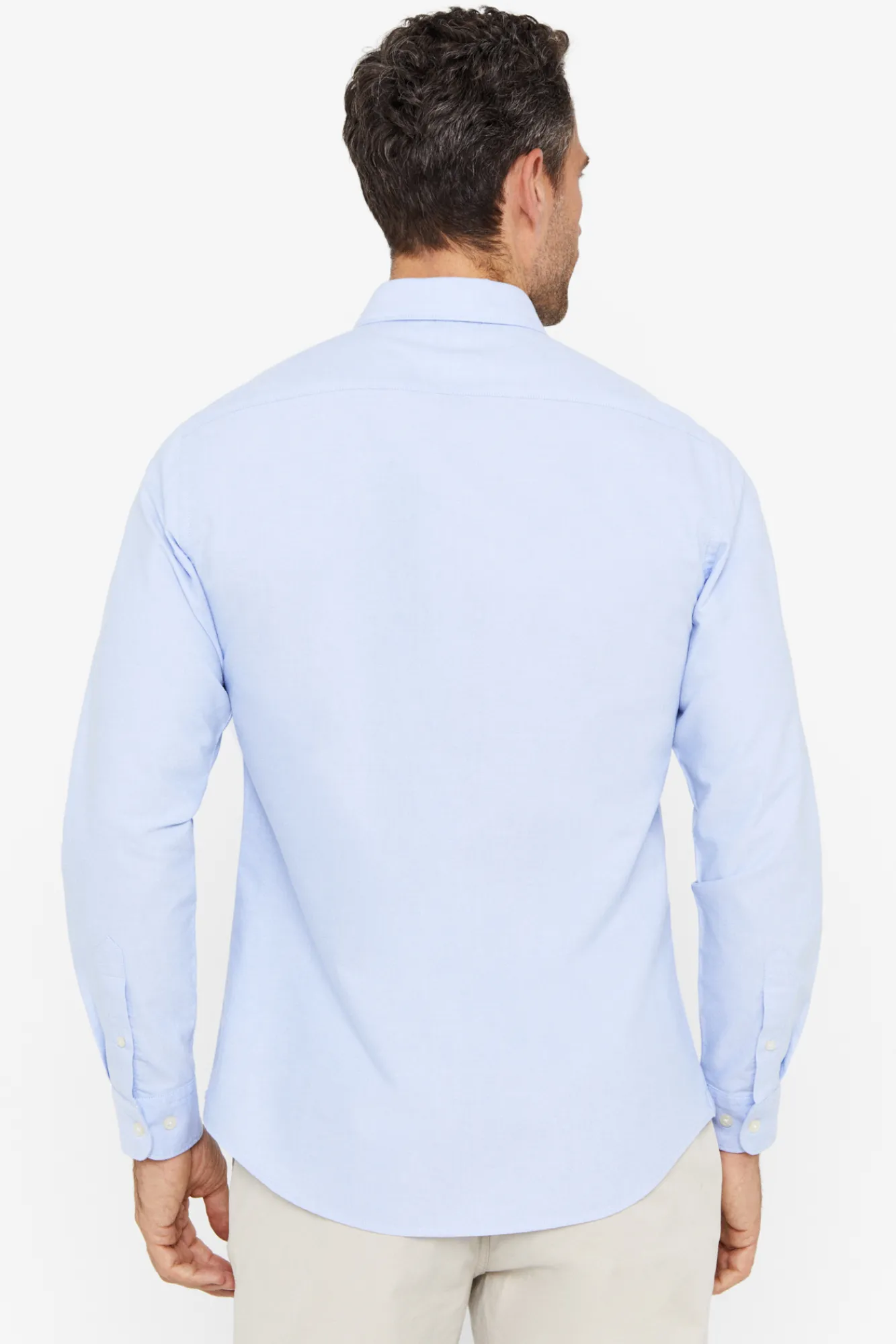 Cortefiel Camisa Slim Oxford Lisa Azul Outlet