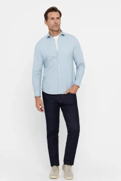 Cortefiel Camisa Slim Oxford Lisa Verde Outlet