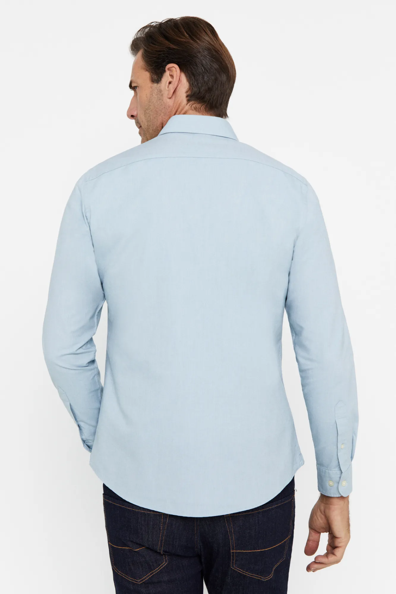 Cortefiel Camisa Slim Oxford Lisa Verde Outlet