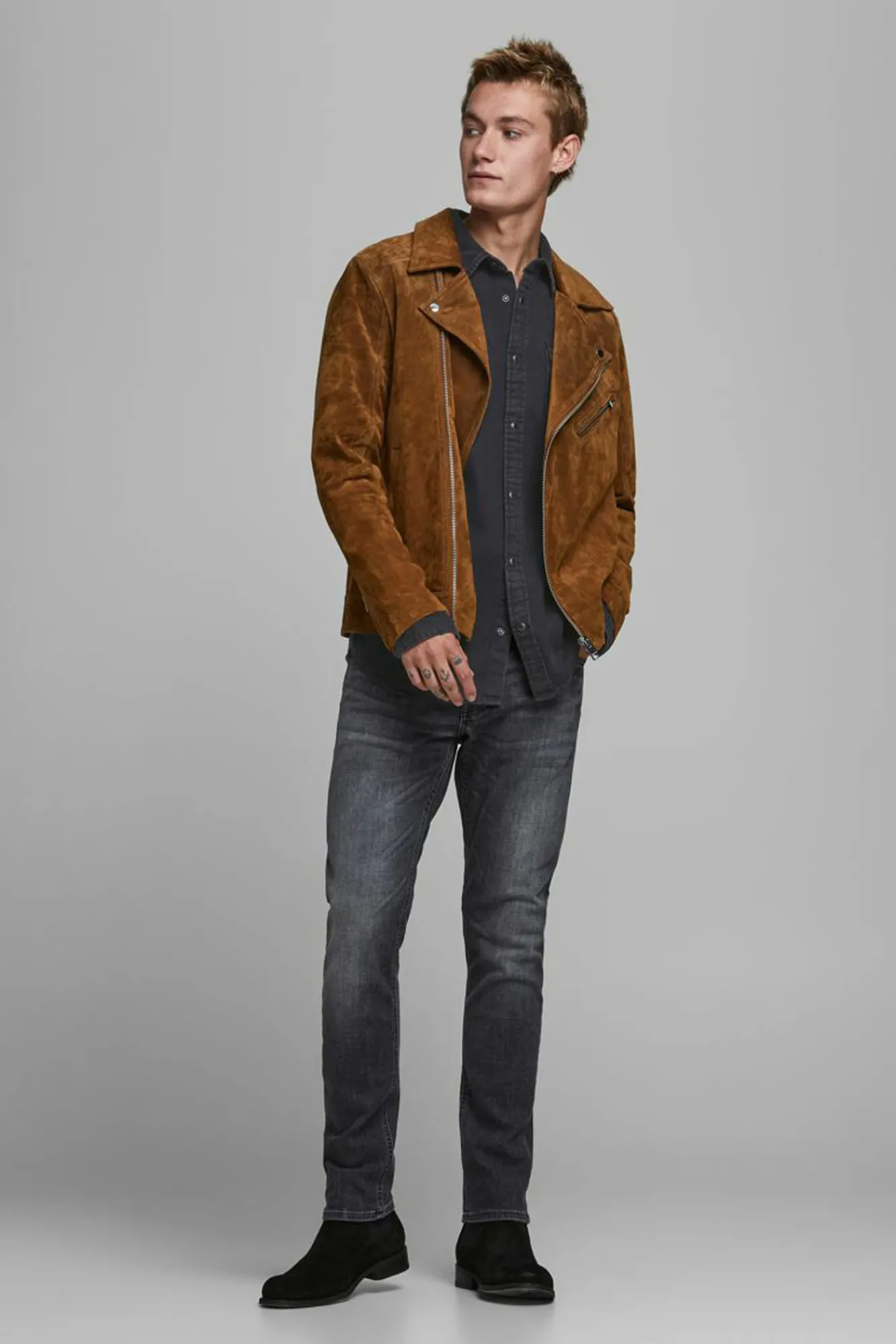Jack & Jones Camisa Vaquera Negro Discount