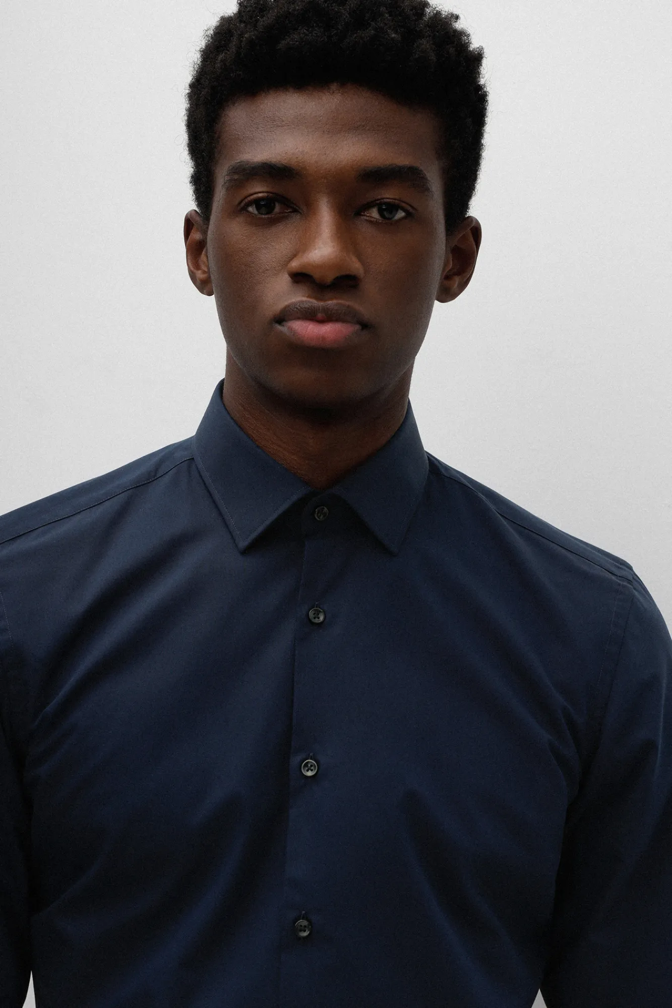 HUGO Camisa Vestir Navy Clearance