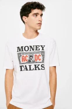 * Camiseta Ac/Dc Money Talks Marfil Sale