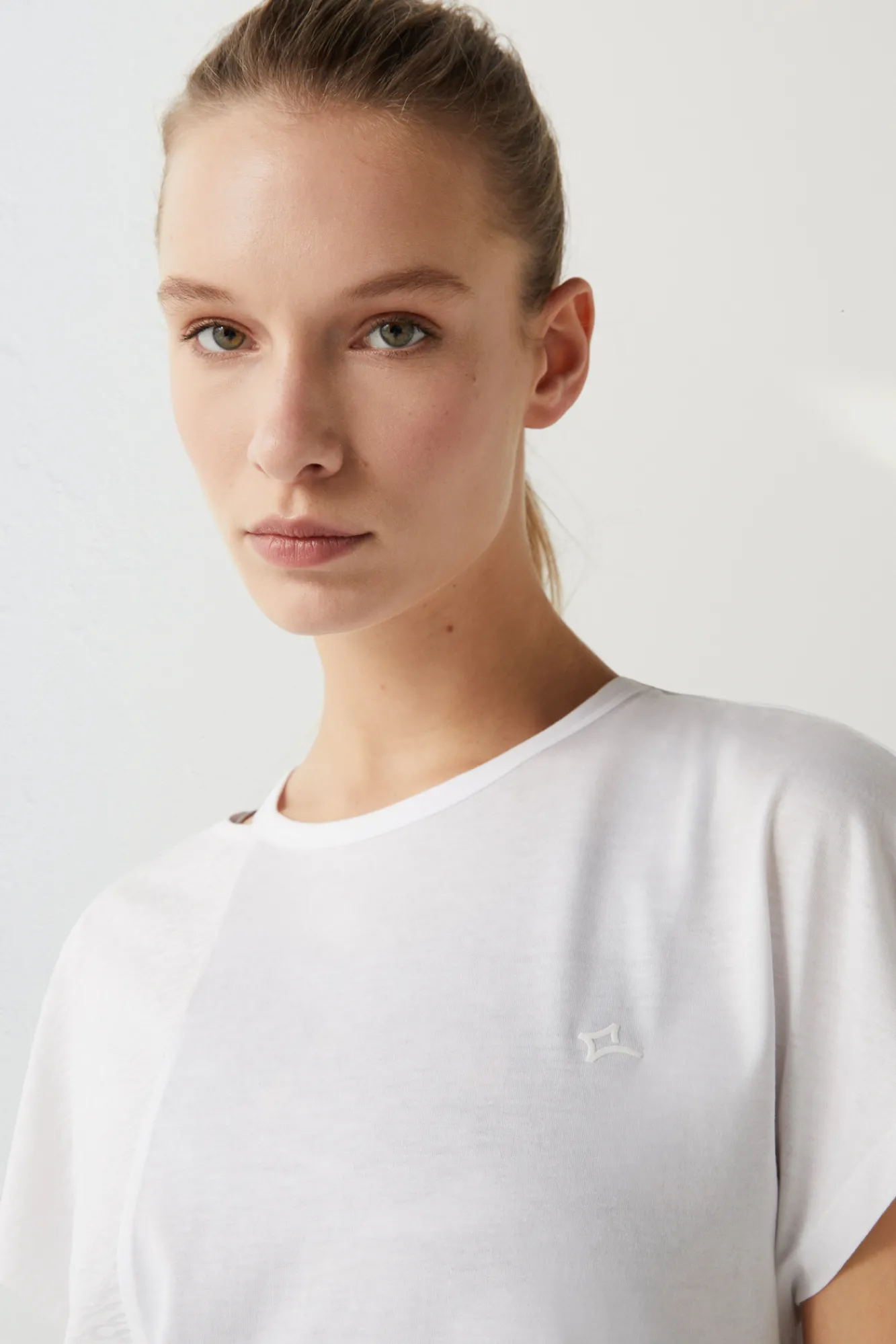 Dash and Stars Camiseta Algodon Abertura Beige Outlet
