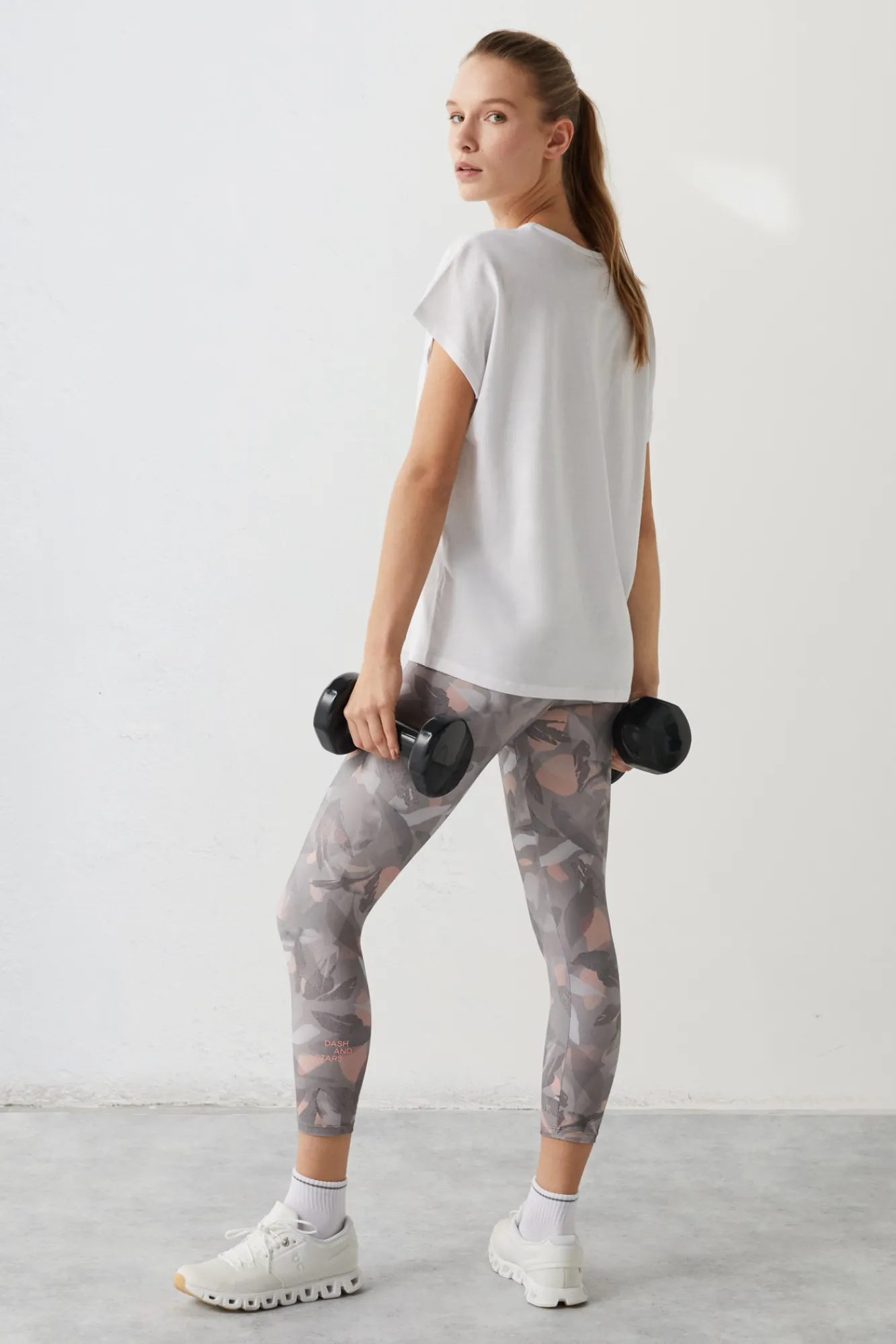 Dash and Stars Camiseta Algodon Abertura Beige Outlet