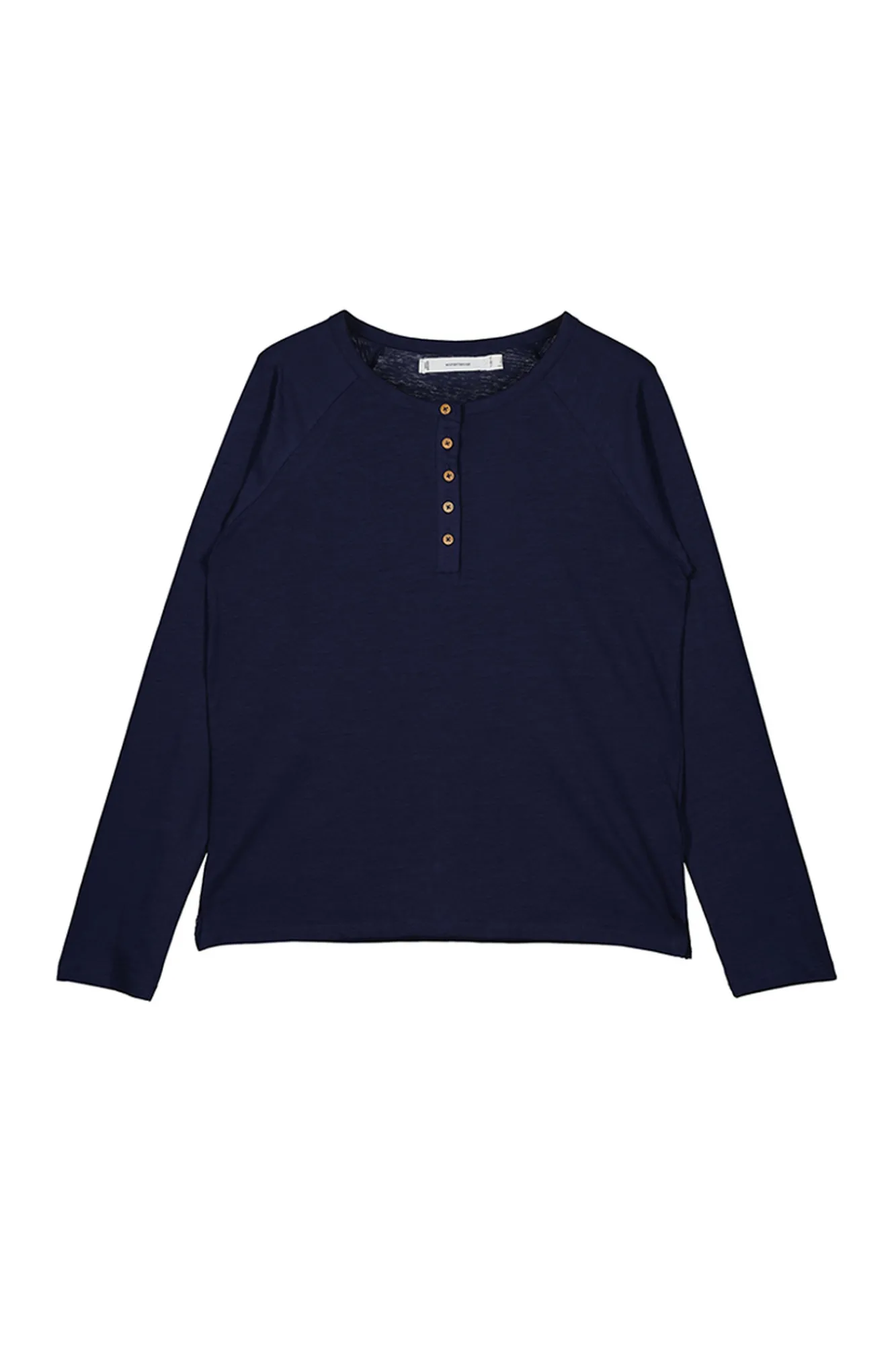 Women'secret Camiseta Algodon Cuello Panadero Navy Azul New