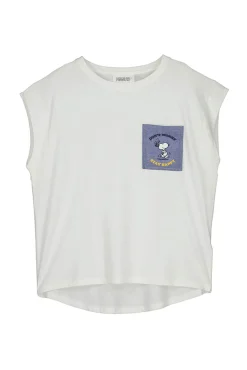Women'secret Camiseta Algodon Manga Corta Snoopy Marfil Beige Discount