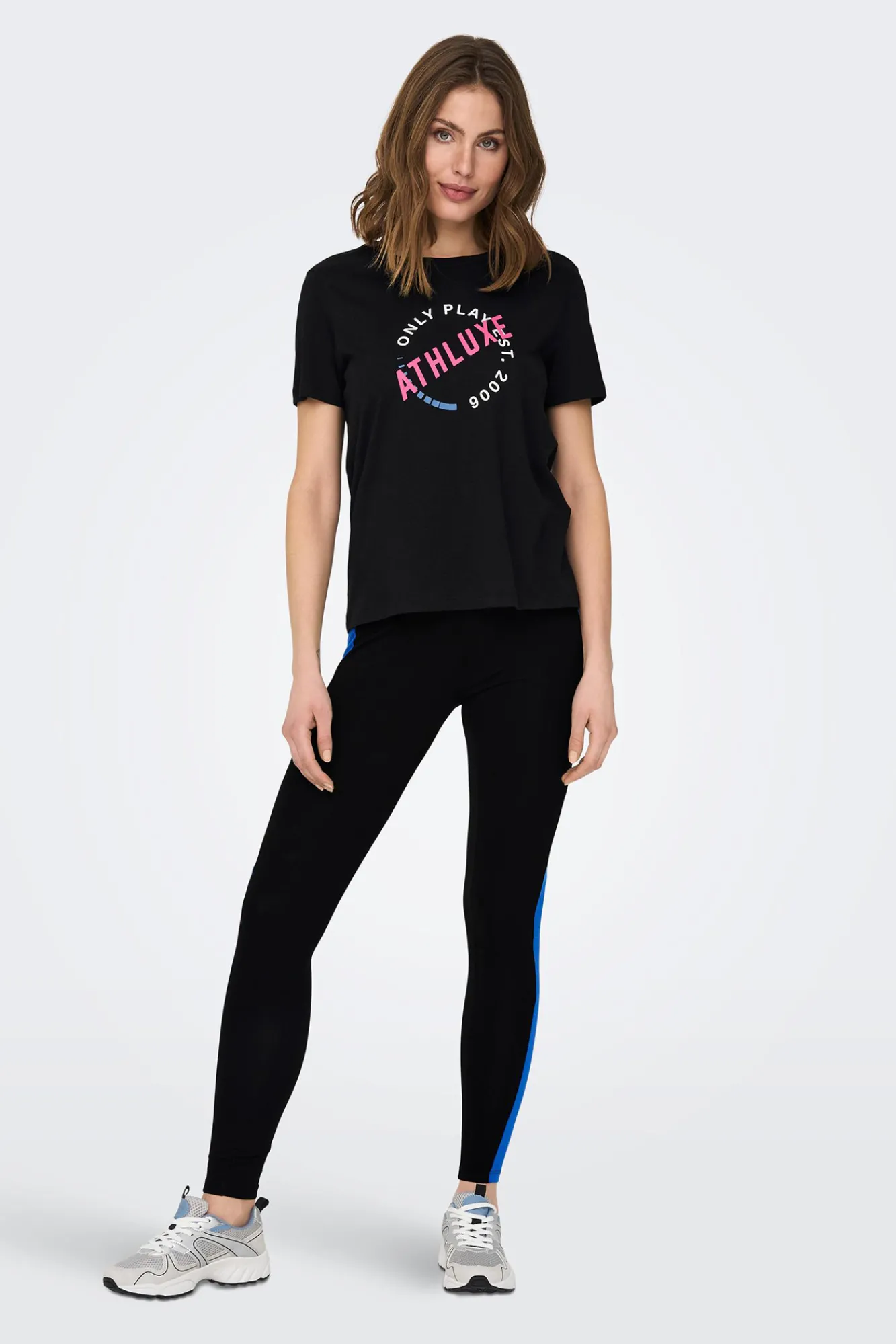 Only Play Camiseta Algodon Negro Online