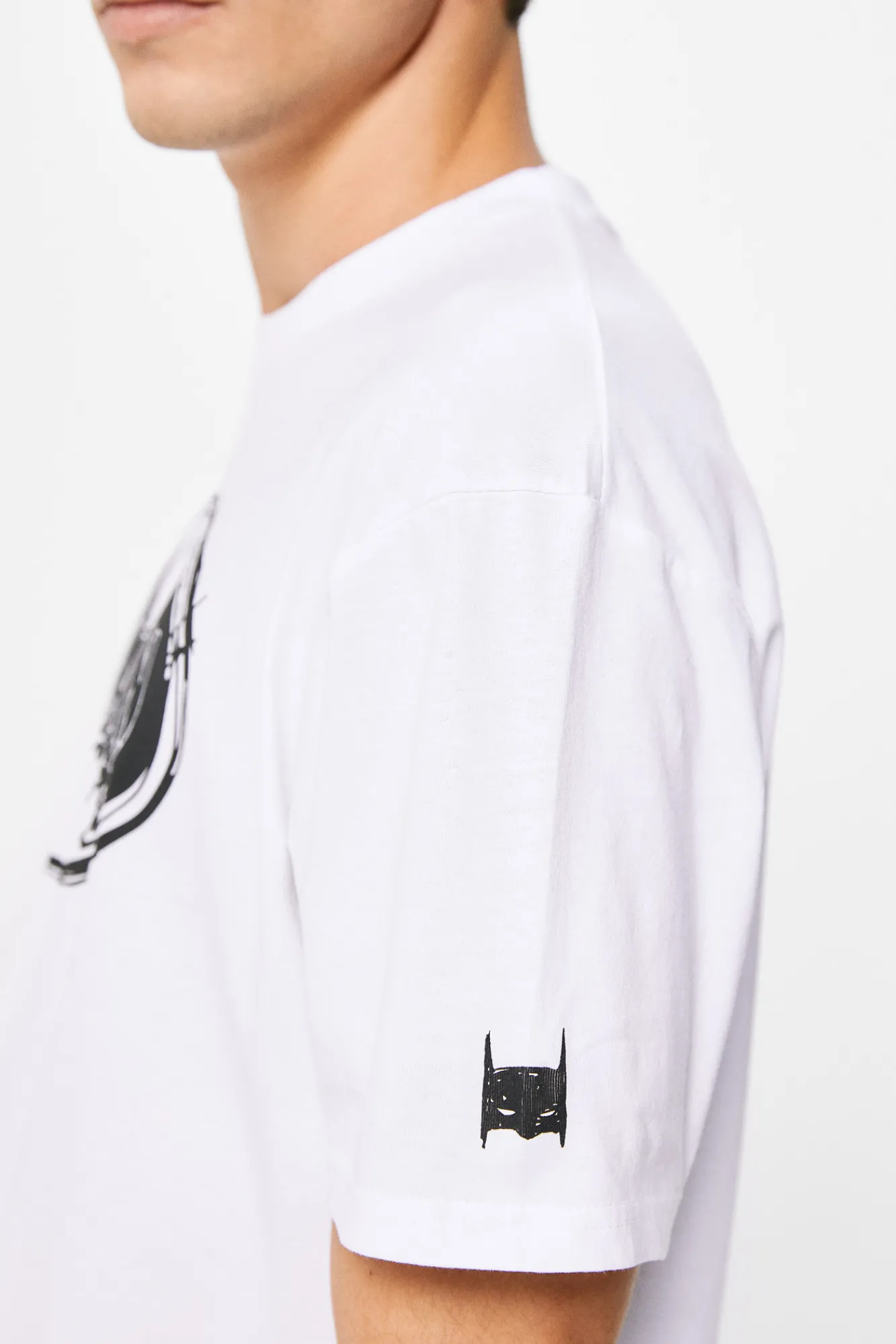 * Camiseta Batman Logo Blanco Online
