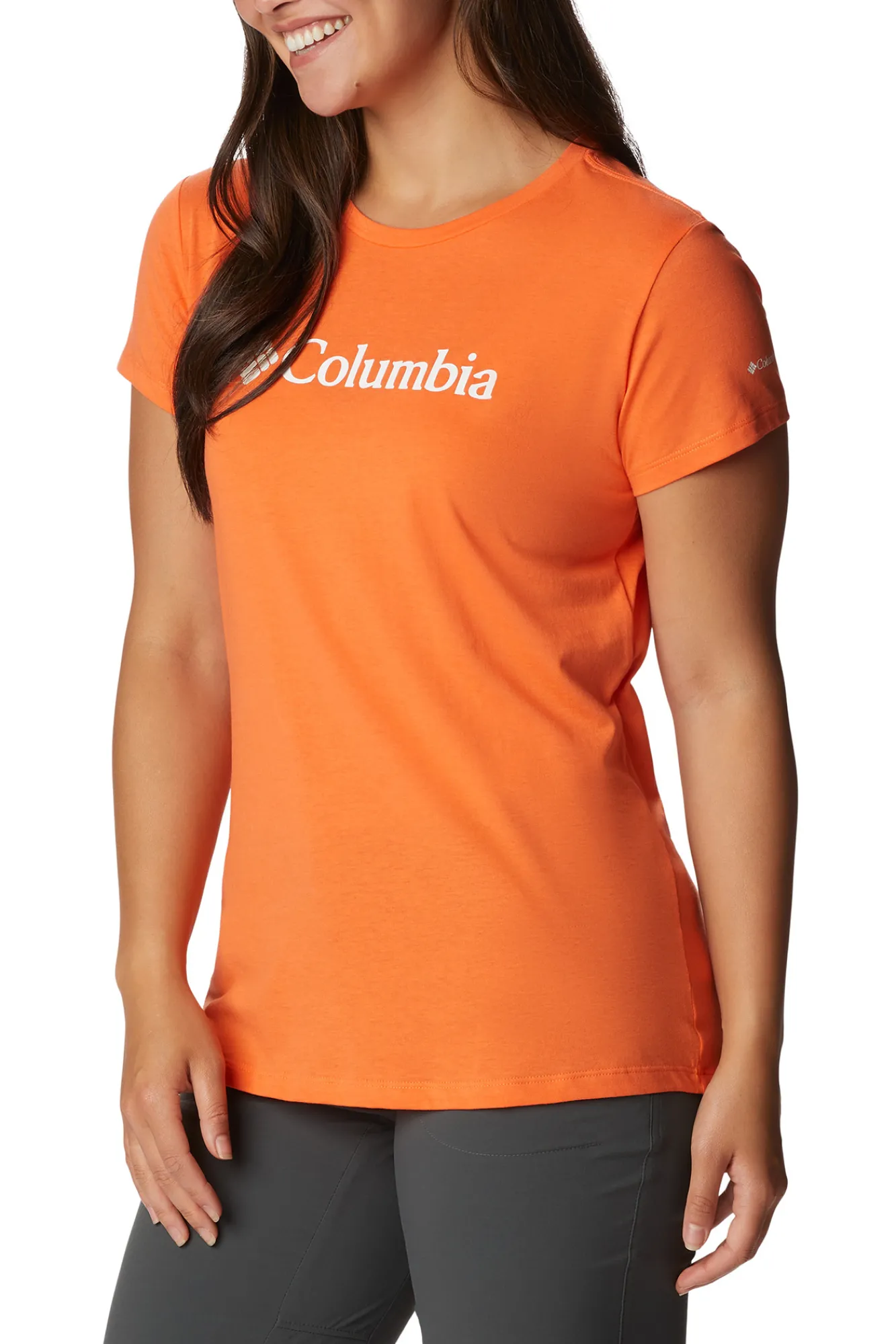 Columbia Camiseta Casual Estampada Trek™ Para Mujer Naranja Best