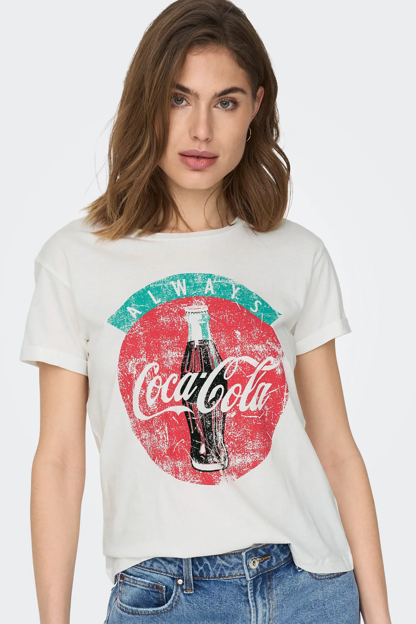 JDY Camiseta Coca-Cola Blanco Sale