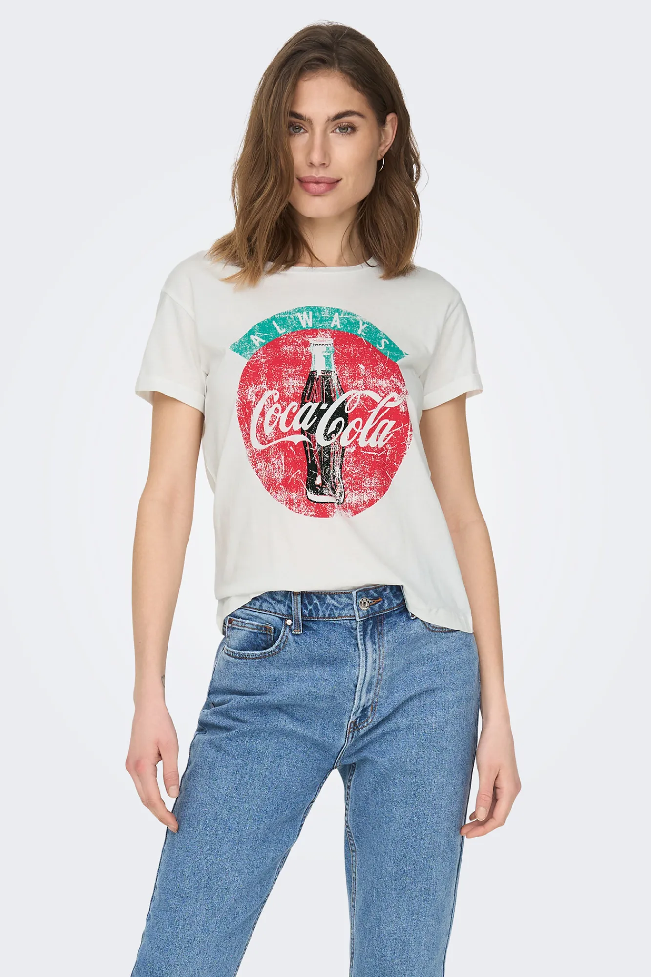 JDY Camiseta Coca-Cola Blanco Sale
