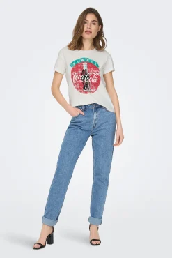 JDY Camiseta Coca-Cola Blanco Sale