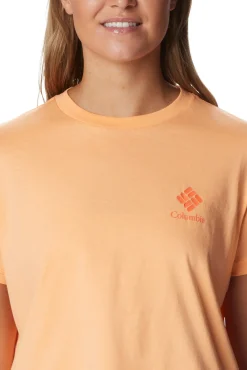 Columbia Camiseta Corta Estampada North Cascades™ Para Mujer Naranja Sale