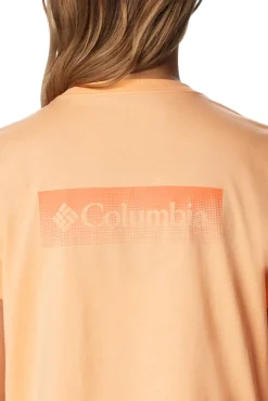 Columbia Camiseta Corta Estampada North Cascades™ Para Mujer Naranja Sale