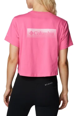 Columbia Camiseta Corta Estampada North Cascades™ Para Mujer Rosa New