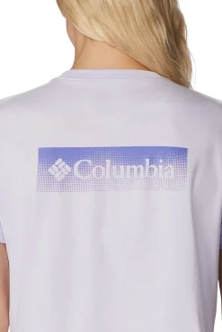 Columbia Camiseta Corta Estampada North Cascades™ Para Mujer Morado Clearance