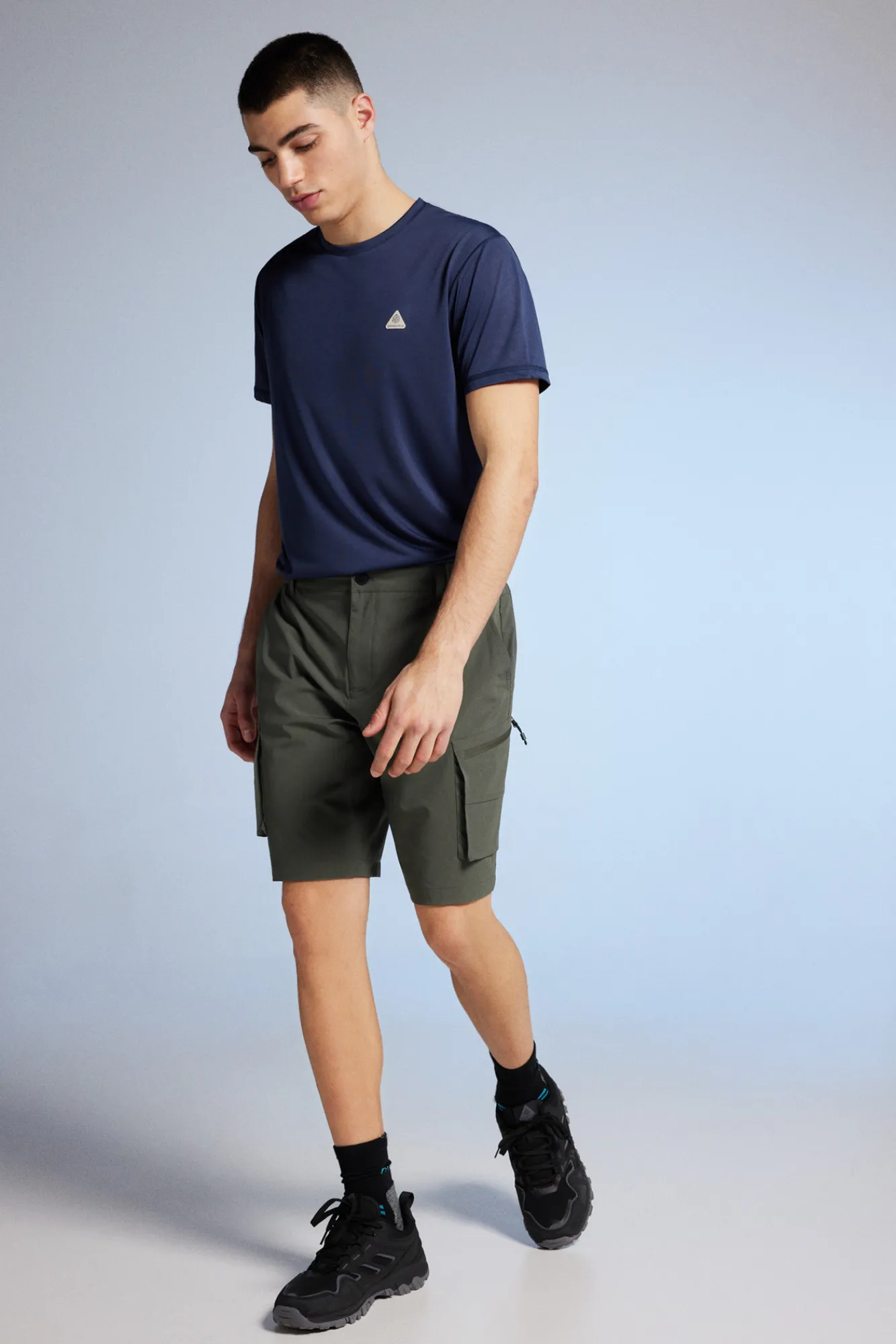 * Camiseta Cortes Oudoor Gris Oscuro Clearance