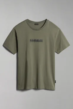 Napapijri Camiseta De Manga Corta Box Verde Hot