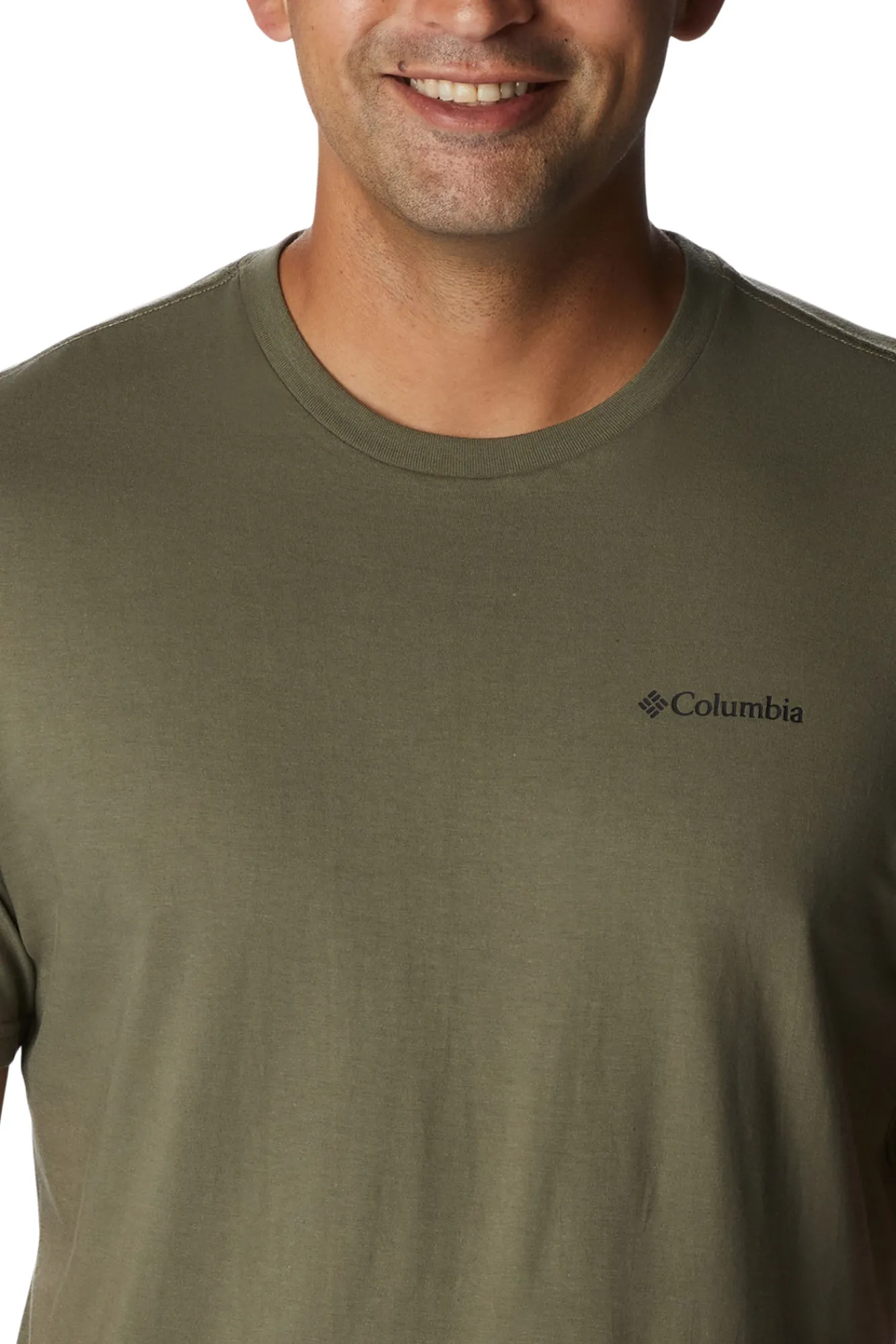 Columbia Camiseta De Manga Corta Con Estampado En La Espalda Rockaway River™ Para Hombre Kaki Claro Best