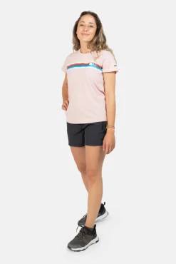 Izas Camiseta De Manga Corta De Algodon Abella Rosa New