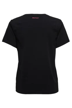 Only Play Camiseta Entrenamiento Manga Corta Negro Discount