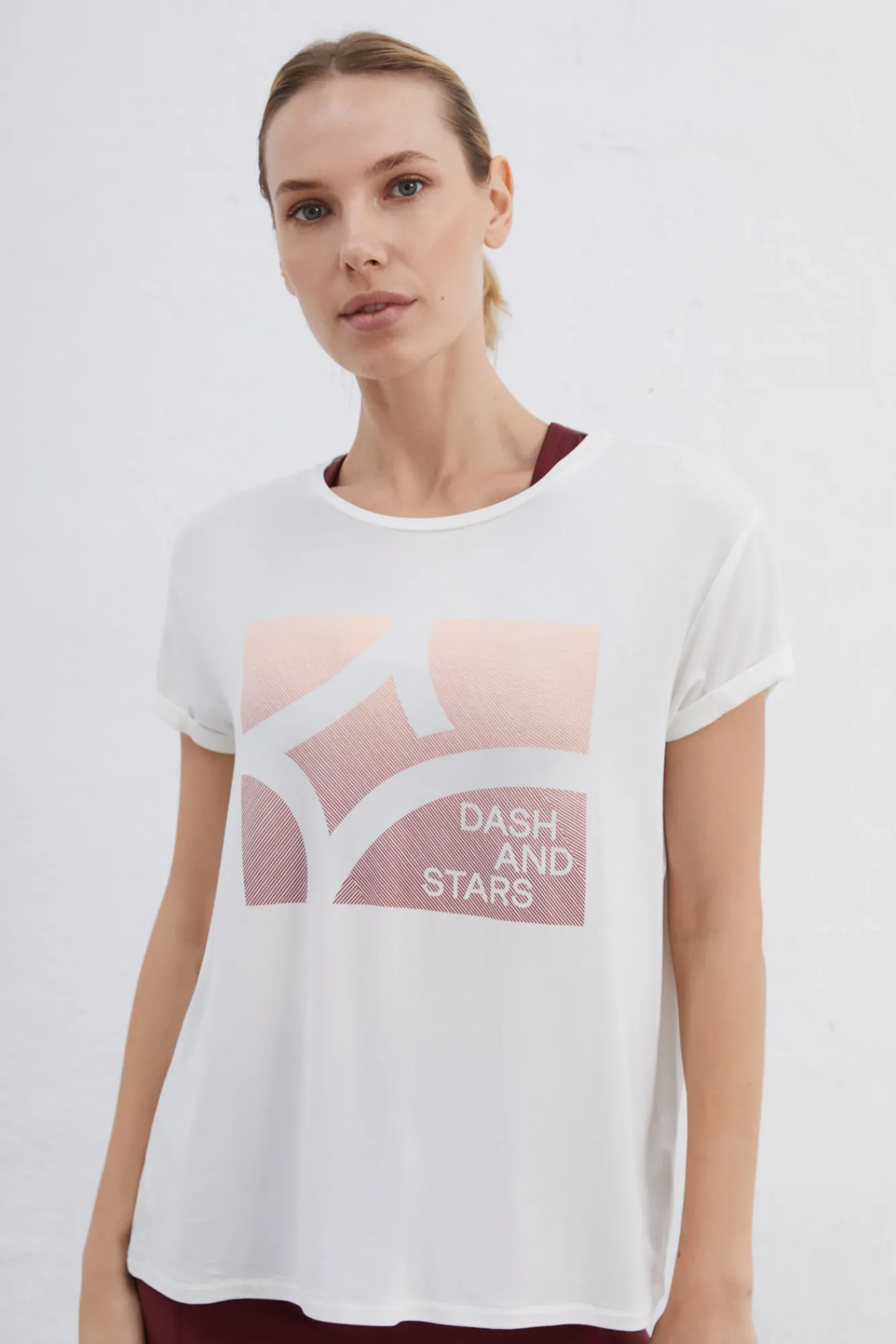 Dash and Stars Camiseta Fluida Beige Best