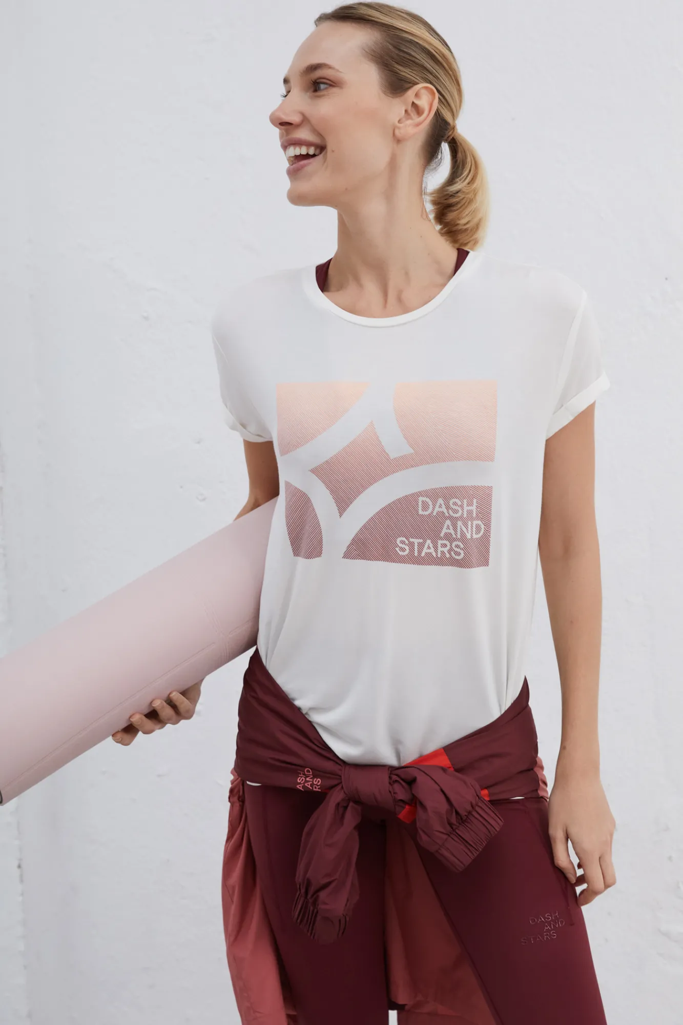 Dash and Stars Camiseta Fluida Beige Best