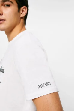 * Camiseta Guns & Roses Marfil Outlet