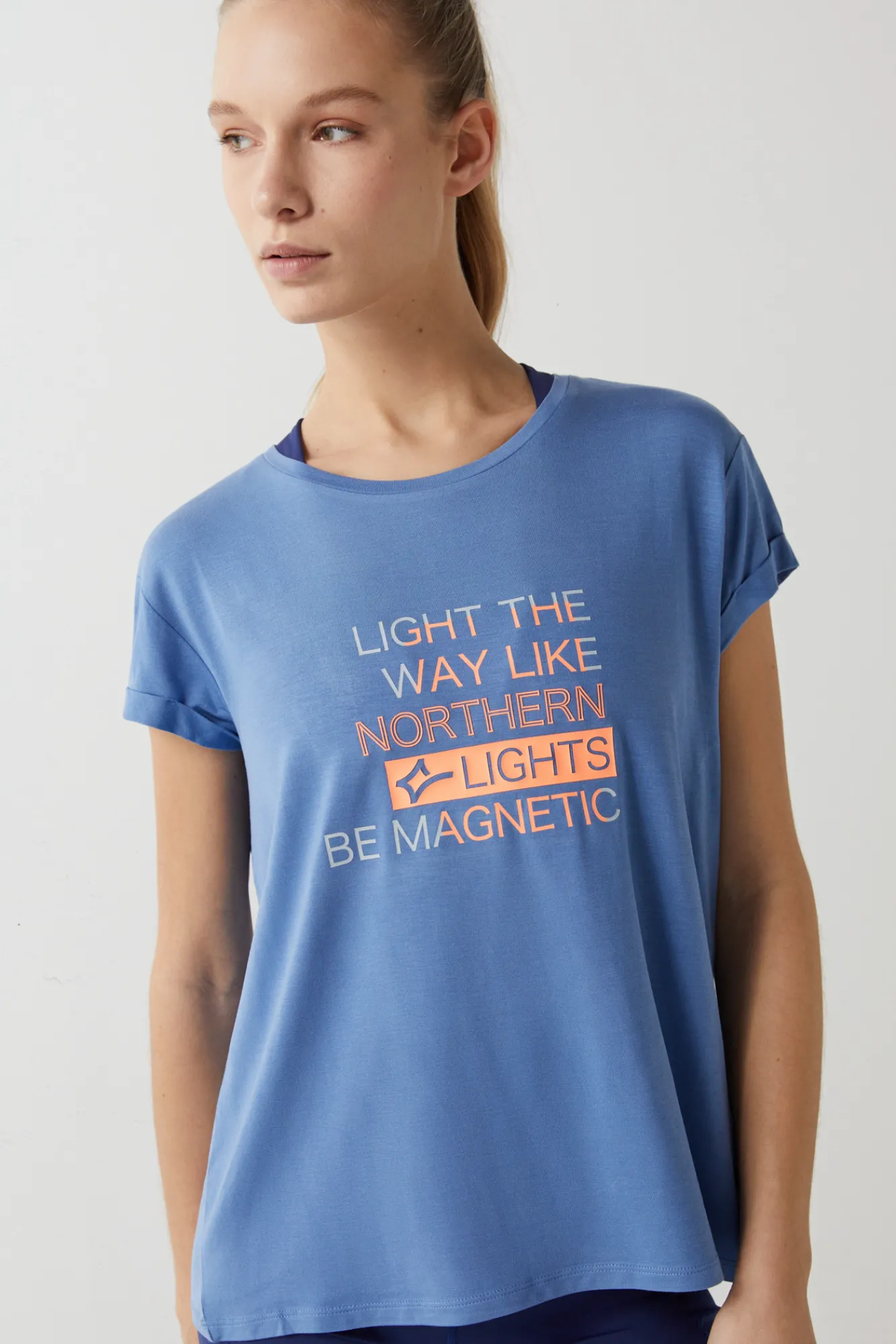 Dash and Stars Camiseta Lenzing™ Tencel™ Azul Hot