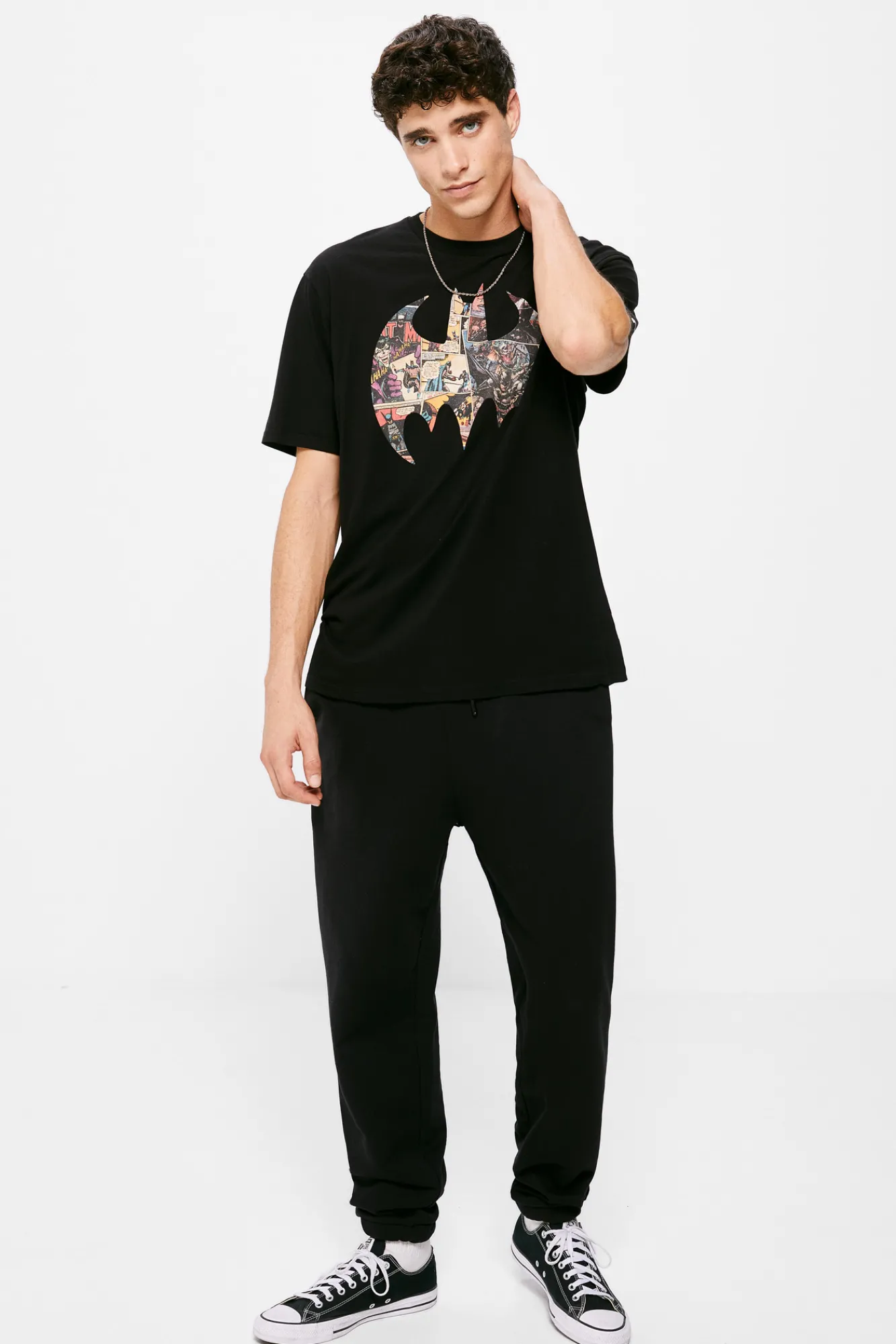 * Camiseta Logo Batman Negro Online