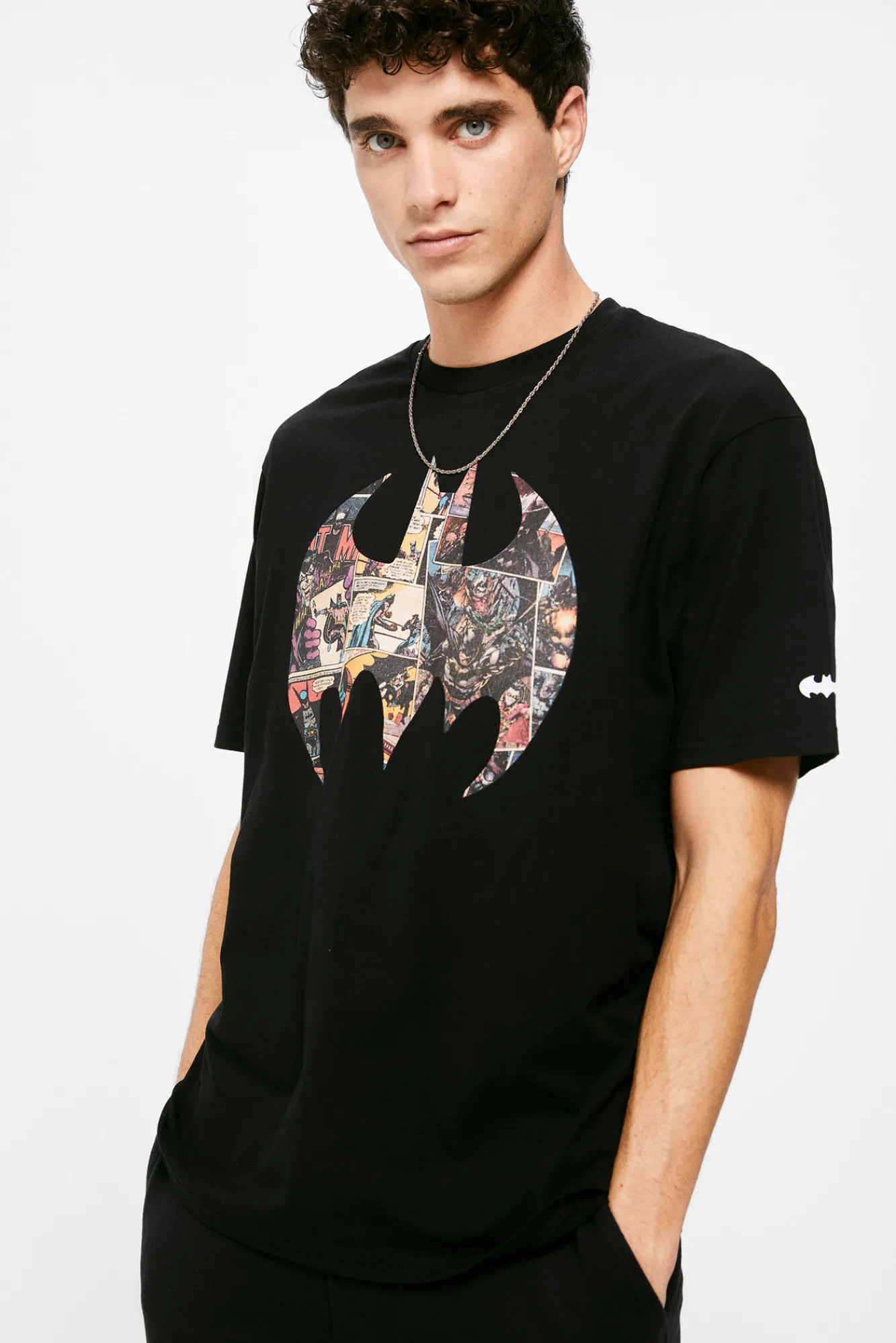* Camiseta Logo Batman Negro Online