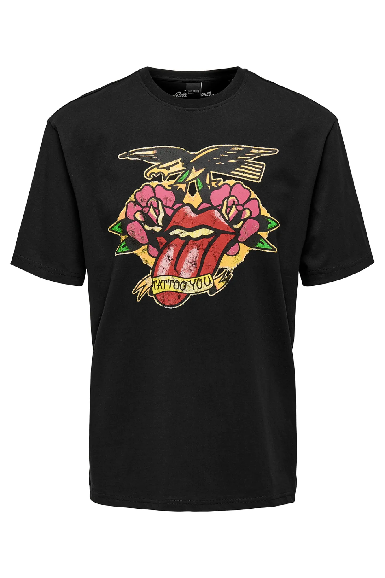 Only & Sons Camiseta Manga Corta Rolling Stones Negro Online