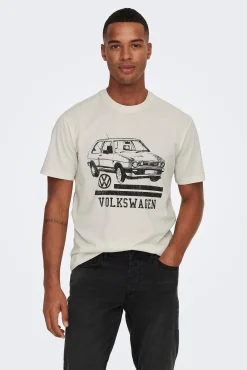 Only & Sons Camiseta Manga Corta Volkswagen Blanco Best