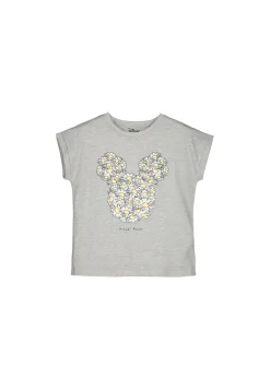 * Camiseta Mickey Margaritas Gris Medio Clearance