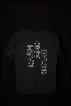 Dash and Stars Camiseta Negra Ultraligera Negro Sale