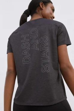 Dash and Stars Camiseta Negra Ultraligera Negro Outlet