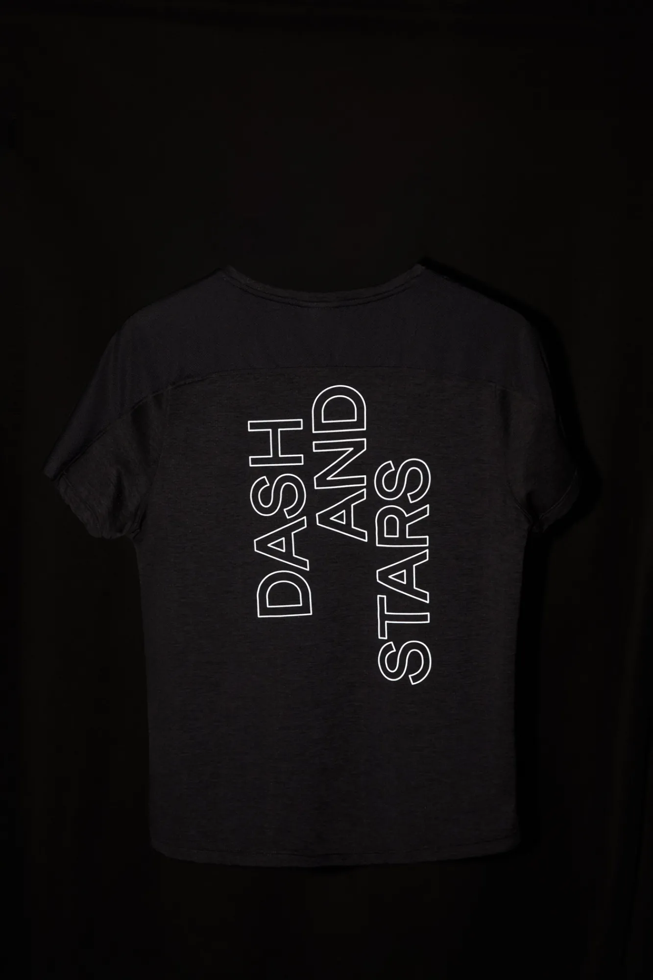 Dash and Stars Camiseta Negra Ultraligera Negro Outlet